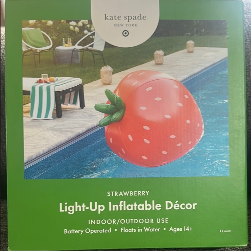 Kate Spade Strawberry Inflatable Pool Decor